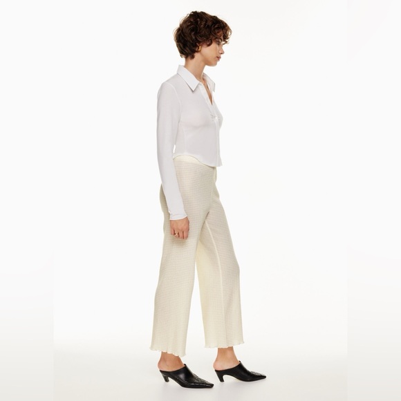 Aritzia Wilfred Verona Pant Size Small in Hayward Birch/Espace - Picture 4 of 7